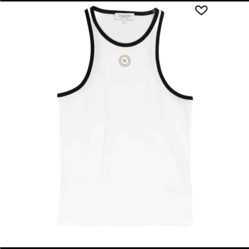 Sporty & Rich NEW Size L
logo-appliqué tank top